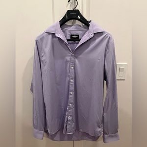 Express Men’s Large Slim Performance Long sleeve button down